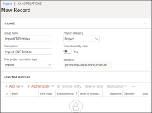 Import form